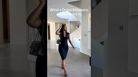 POV of a Dubai Billionaire coming home to a $50,000,000 mansion #luxuryliving #modernmansion #dubai