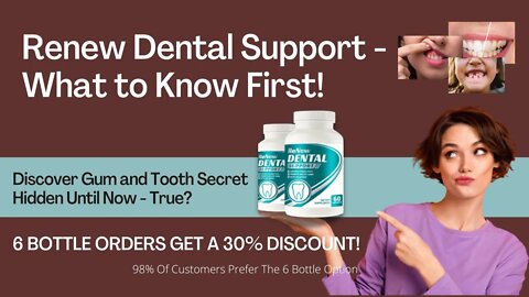 Renew Dental Support Pills | Secret African Ritual Fixes Teeth and Repairs Your Gums | Renew Dental