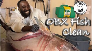 Tuna cleaning operation for Charter Fleet at the Oregon Inlet in the Outer Banks of North Carolina