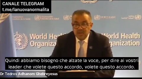 OMS - PIENI POTERI: Lo zio Tedros si rivolge a nostri figli poiché noi adulti siamo "GOMBLOTTISTI"