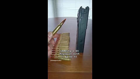 Loading A G3 Magazine With 7.62 By 51mm NATO Rounds