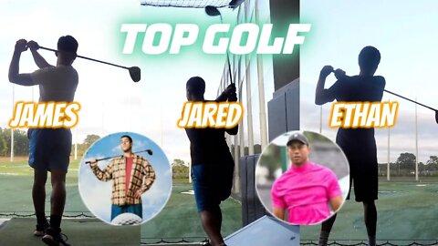 Super Fun Day of TOP GOLF VLOG with Jared, James, and Ethan