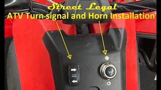 ATV Turn Signal and Horn Install