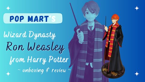 HARRY POTTER Anime figure! 😱 Pop Mart's Wizard Dynasty Ron Weasley!
