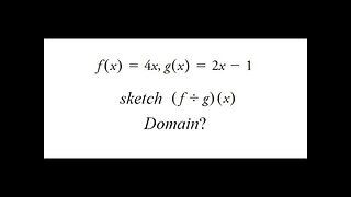 Grade 12 Advanced Functions - Sketching the Quotient of Two Functions (ch 9.4)