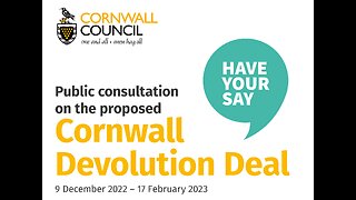 Meeting : Political/Local Helston, England : Cornwall Devolution Deal