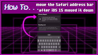 How to... move the Safari address bar from the bottom after iOS 15