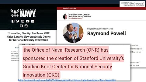 The Office of Naval Research funded the Stanford GKC