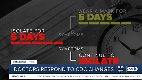 Doctors respond to CDC change