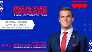 (Interview) Special Guest Congressman Madison Cawthorn - Upcoming In Person Event!