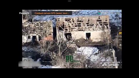 A Ukrainian militant tried to hide in a barn, but was destroyed by a grenade from a quadrocopter