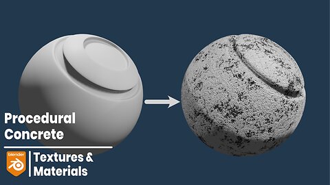 Making a procedural concrete material | Blender 4.0.2 [UPDATED]