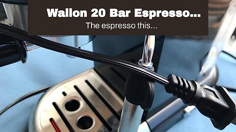Wallon 20 Bar Espresso Machine with milk frother, Espresso, Cappuccino, Latte, Machiato Maker,...