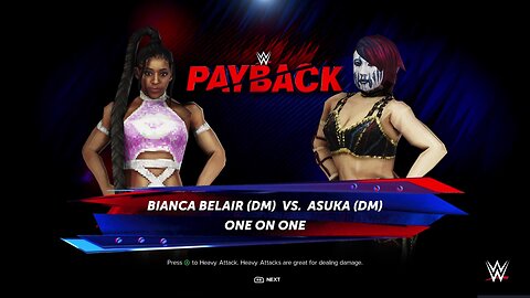 WWE 2k24 Bianca Belair vs Asuka