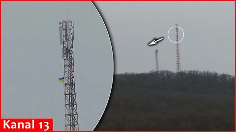 Ukrainian flag was raised on mobile communication tower in Crimea - "Crimea is waiting for us"