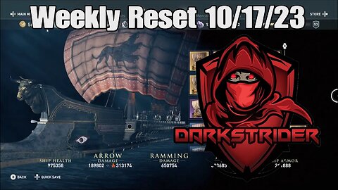 Assassin's Creed Odyssey- Weekly Reset 10/17/23