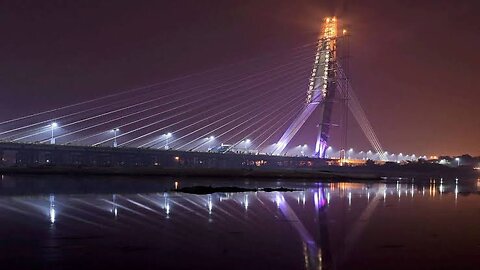 Signature Bridge 🌉 Delhi full video with river view