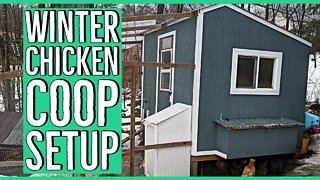 Our Winter Chicken Coop Setup