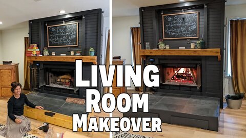 Black Accent Living Room Makeover Ep.1 | Slow Mom Life