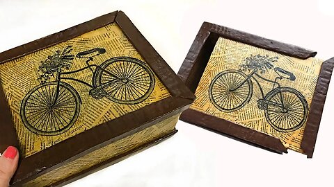 DIY Beautiful Cardboard Box | Paper Mache idea