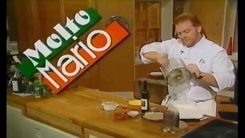 Molto Mario "The Olive Episode" Italian Cooking Show (1994)