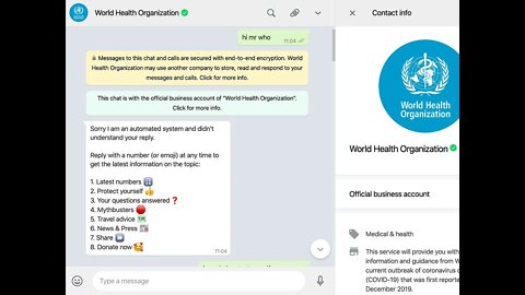 How to get WHO COVID-19 Health Altert on your Whatsapp