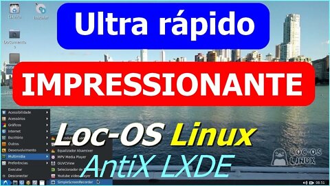 Loc-OS Linux base Antix LXDE ultra Rápido levissimo bonito Ressuscite seu computador velho pouca RAM