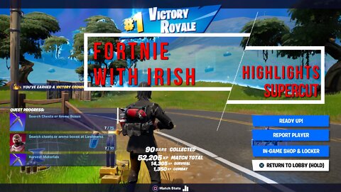 Irish Was Amazing In His First and Only Duo's Fortnite Match....The Highlights