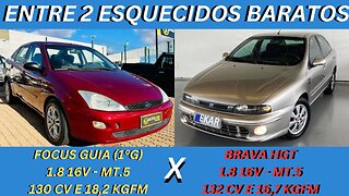 ENTRE 2 CARROS - FORD FOCUS (1°G) X FIAT BRAVA - COMPLETOS E NÃO PAGAM MAIS IPVA