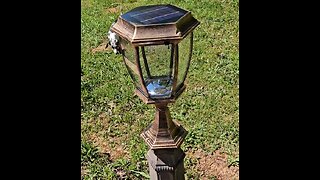 Adding a Gigalumi Solar Light to a Broken Lamp Post