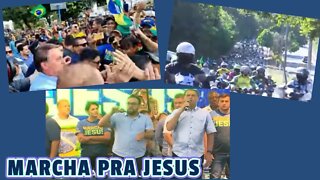 BOLSONARO EM MANAUS NA MARCHA PRA JESUS E TEVE MOTOCIATA 28/05/22