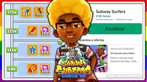 Subway Surfers Chang'an | Atualização Atrasada | Recorde Diário com Edson Urban