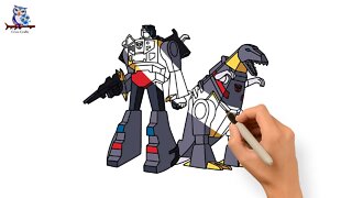 How to Draw Grimlock (G1) - Transformers