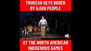 TRUDEAU GETS BOOED BY 5,000 PEOPLE