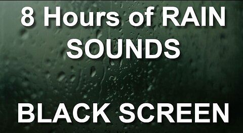 Rain Sounds | Very relaxing, Fall Asleep Fast | 8 Hours Black Screen