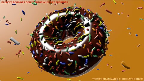 Trent's 3D Animated Chocolate Donut!