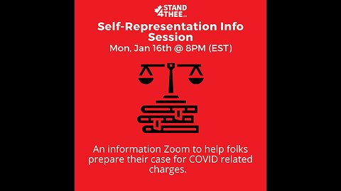 Stand4THEE Self-Representation Zoom Mon, Jan 16 2023
