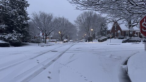 Part 1 - Winter Wonderland Walk: Snowy Neighborhood Morning Stroll 🌨️🌲 #WinterMagic #SnowWalk