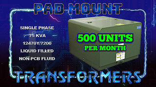 Pad Mounted Transformer 75 KVA - Electric Power Distribution