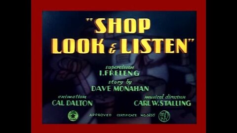 1940, 12-22, Merrie Melodies, Shop, Look, and Listen