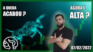 FIM DA QUEDA? O que esperar do BITCOIN pra FEVEREIRO? Análise BTC 07/02/2022