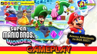 🎮 GAMEPLAY! Tivemos Acesso Antecipado de SUPER MARIO BROS. WONDER na BGS no estande da Nintendo!