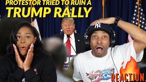 A Donald Trump Protester Tried To Ruin His Rally ... NOT HERE! {Reaction} | Asia and BJ React