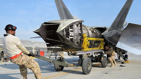 The Hypnotic Process of Testing US F-22 Afterburner Jet Engine to Its Extreme Limit