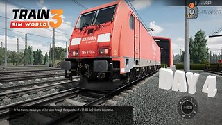 Trainz Sim World 3 Driving The BR 185.2 Electric Locomotive Training Tutorial Day 4