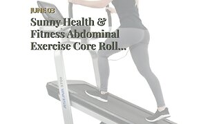 Sunny Health & Fitness Abdominal Exercise Core Roller Trainer for Ab and Waist Exercises