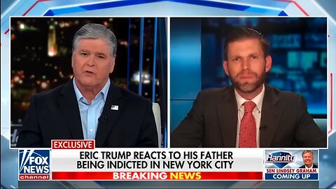 Eric Trump | Eric Trump Reacts to His Father Being Indicted In New York City | Pray for TRUMP!!!