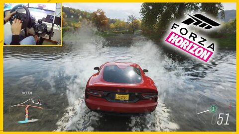 FH4 - DODGE SRT VIPER GTS Forza Horizon 4 Gameplay Realista / Logitech G29