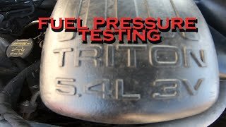 checking fuel pressure