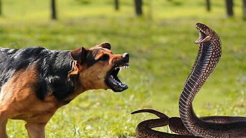 Dogs vs snake fights